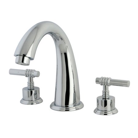 Kingston Brass Milano Double Handle Roman Tub Faucet Walmart Com