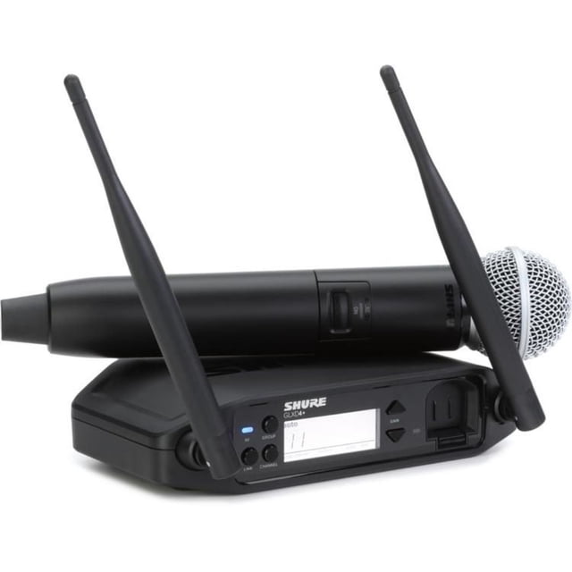 Micrófono Inalámbrico GLXD24SM58-Z3 SHURE Cardioide de Mano