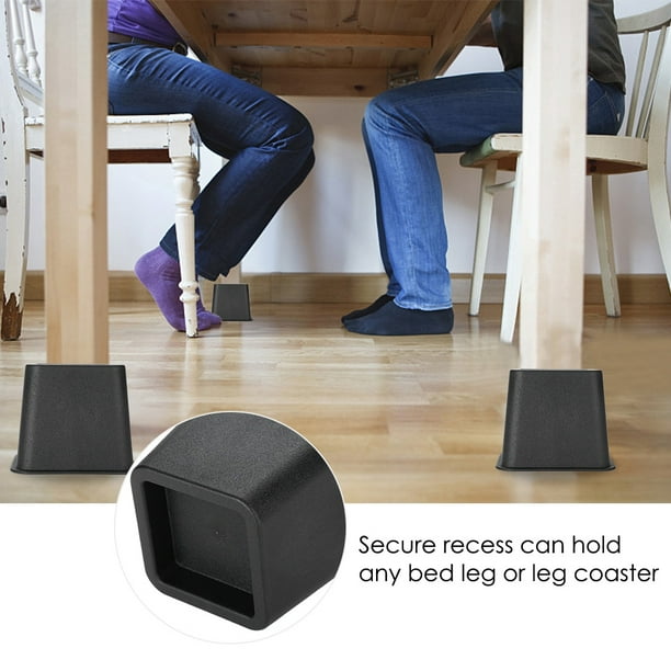 Fasonla Bed Risers Set Of 8 Furniture Risers Lifts Height 1 2 3 Or 4 Solid Natural Wood Risers For Bed Furni Bed Risers Furniture Risers Chair Risers