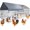 Grey, variant on Garvee 86"×40"×40" Metal Chicken Coop,Chicken Run with Waterproof Cover, Outdoor Backyard Farm Animal Enclosure Crate Pet Playpen Exercise Pen for Rabbit Duck