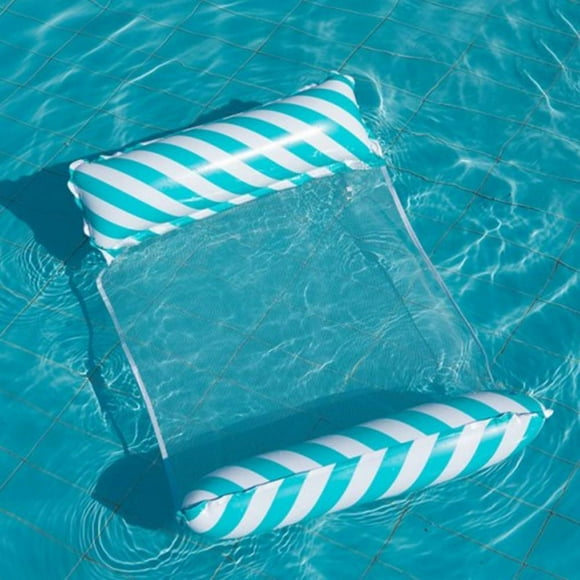 Peggybuy Floating Bed Inflatable Mattress Swimming Pool Beach Water Lounges (Blue)