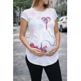 thumbnail image 3 of Playera Maternidad Estampada Artística Cómoda Ropa Embarazo Playera Mujer Casual Color Blanco, 3 of 3