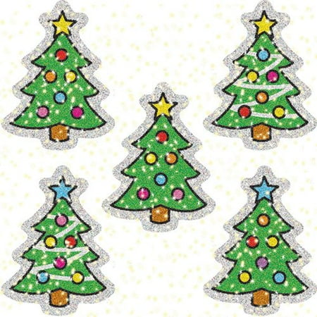 Frank Schaffer Publications/Carson Dellosa Publications Dazzle Christmas Trees Sticker (Set of 3)
