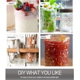 thumbnail image 6 of 6-ounce Mason jars, 20 jars per pack, with lids, suitable for storing jams and honey, or as wedding favors or baby shower favors. 20 lids included., 6 of 7