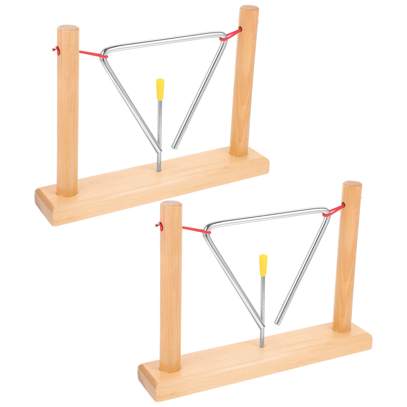 FRCOLOR 2 Sets Instruments Triangle Percussion Tools Child 27.50X20.50X5.00CM