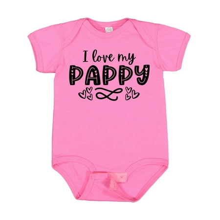 

Inktastic I Love My Pappy with Hearts Gift Baby Boy or Baby Girl Bodysuit