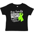 thumbnail image 3 of Inktastic Our Family Fights Together Lymphoma Awareness Lime Ribbon Boys or Girls Baby T-Shirt, 3 of 5