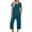 Dark Blue, variant on LYXSSBYX Womens Pajama Sets Clearance 2PC Women's Solid Color V Neck Lace Splicing Short Sleeve Sleepshirt and Pants Sets Loungewear Pajamas with Pockets