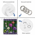 thumbnail image 4 of Spring Flowers Shower Curtain, Waterproof Shower Curtains for Bathroom, Boho Botanical Budding Garden Florals Washable Fabric Bathtub Curtain Set Bath Decor with 12 Hooks 48"x72", 4 of 8