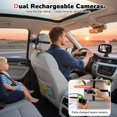 thumbnail image 2 of Cámara dual inalámbrica para coche de bebé Itomoro, pantalla HD de 5 pulgadas, 2 cámaras, 2 of 9