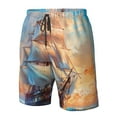 thumbnail image 4 of Fotbe Sailing Ship Ocean Sunset Trajes de Baño Estampados para Hombre, Shorts de Verano de Secado Rápido, Ropa de Playa, Bañadores-Medium, 4 of 6