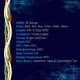 thumbnail image 3 of Bobina de alambre Fermerry, 18 AWG, núcleo sólido, 15 m, 6 colores, calibre 18, 3 of 6