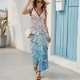 thumbnail image 5 of Mermaid Fish Scales King Size Sleeveless Dress Dresses Summer Women Dresses Clothing Woman Dresses Dress, 5 of 6