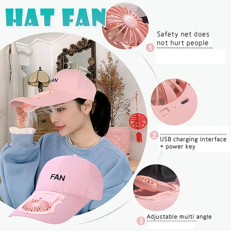 

Midsumdr Travel Fan Mini Fan Portable Summer Sunscreen Travel Smart Sunscreen Silent Usb Fan Personal Fan Cute Hand Held Fan Outdoor Air Conditioner