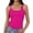 Hot Pink, variant on JULMCOMO Tank Tops for Women Scoop Neck Spaghetti Strap Slim Fit Comfy Camisole Tops Sleeveless Summer Casual Camisoles Black S