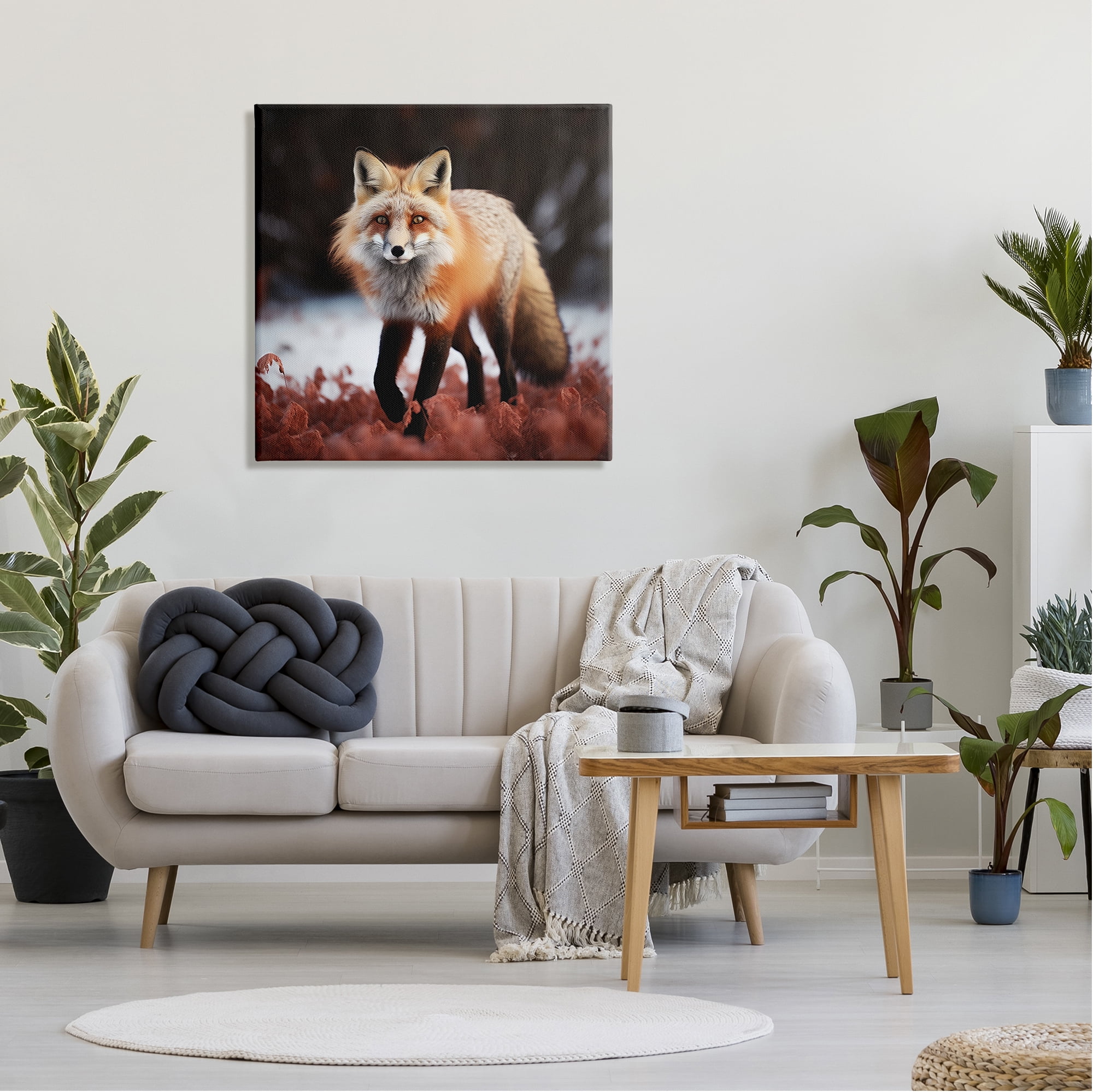 Stupell Industries Fox Cub in Nature Animals & Insects Photography Gallery Wrapped Canvas Art Print Wall Art, 30 x 30
