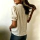 thumbnail image 4 of Neewe Womens Summer Tops Babydoll Button Short Sleeve Shirts Casual Cotton Linen Clothing Trendy 2026, 4 of 8