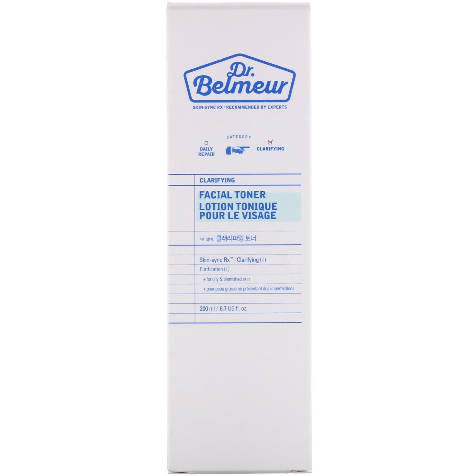 Dr  Belmeur  Clarifying  Facial Toner  6 7 fl oz  200 ml