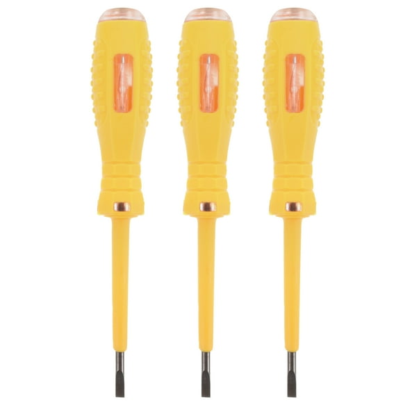 Comprobador de voltaje de 3 piezas, destornillador multifuncional de alta resistencia para uso eléctrico.