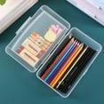 thumbnail image 4 of Double Layer Stationery Box, Large Capacity Pencil Case, Portable Plastic Organizer with Snap Closure, Scratch Proof Durable Design, 4 of 6