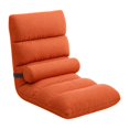 thumbnail image 1 of Silla de suelo con respaldo, sofá, silla de dormitorio con 5 posiciones, sofá de suelo, sala de estar, sillas plegables modernas y suaves, plegables Naranja, 1 of 8