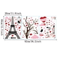 thumbnail image 4 of Adhesivos de pared con forma de corazón con forma de rama de árbol, Torre Eiffel, 4 of 4