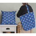 thumbnail image 5 of Tissu de Rayonne Bleu Pomme Feuilles & Freesia Imprimé Floral par la Cour 58 Pouces de Large, 5 of 5