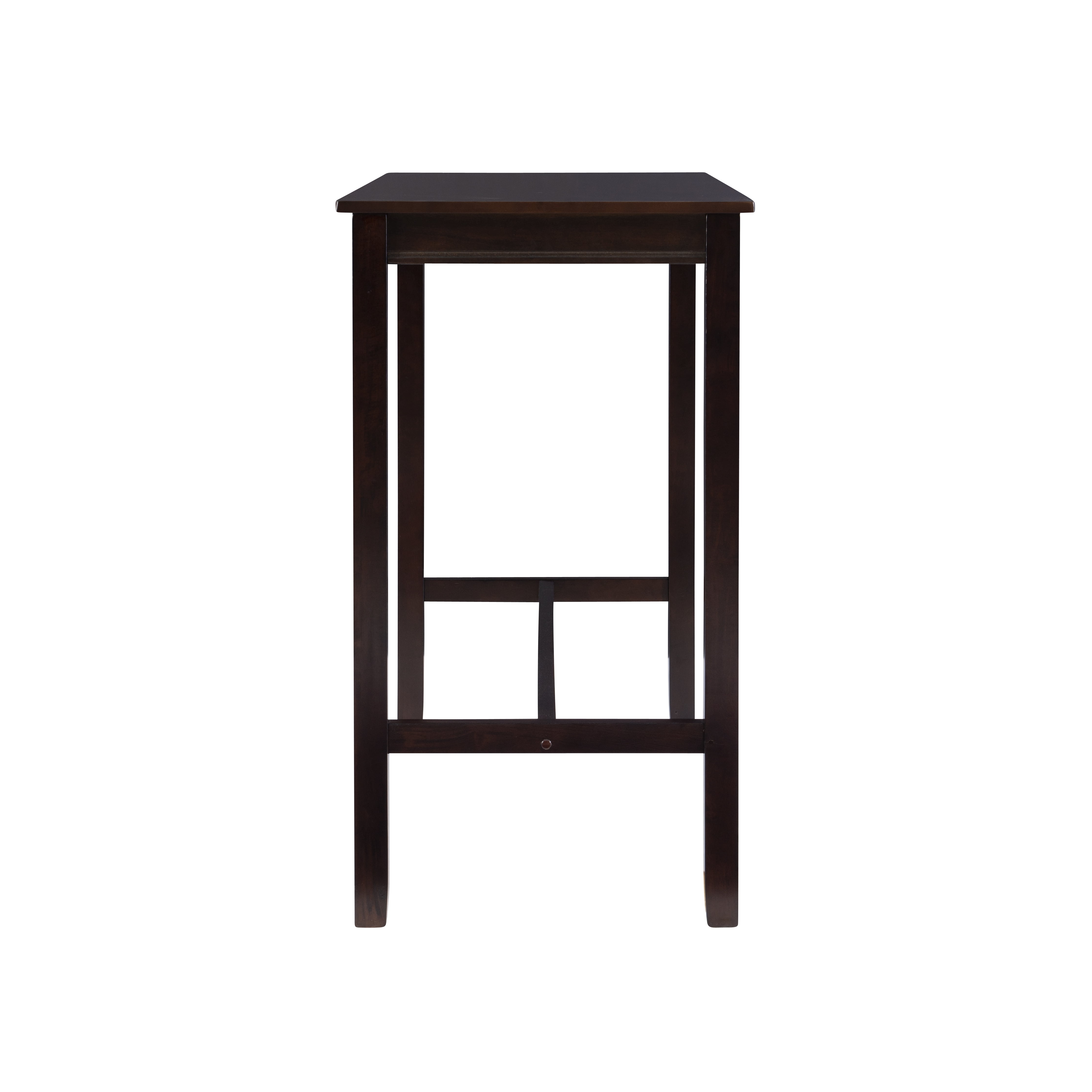 Linon Cessford Bar Height Pub Table, 42" Tall, Dark Walnut