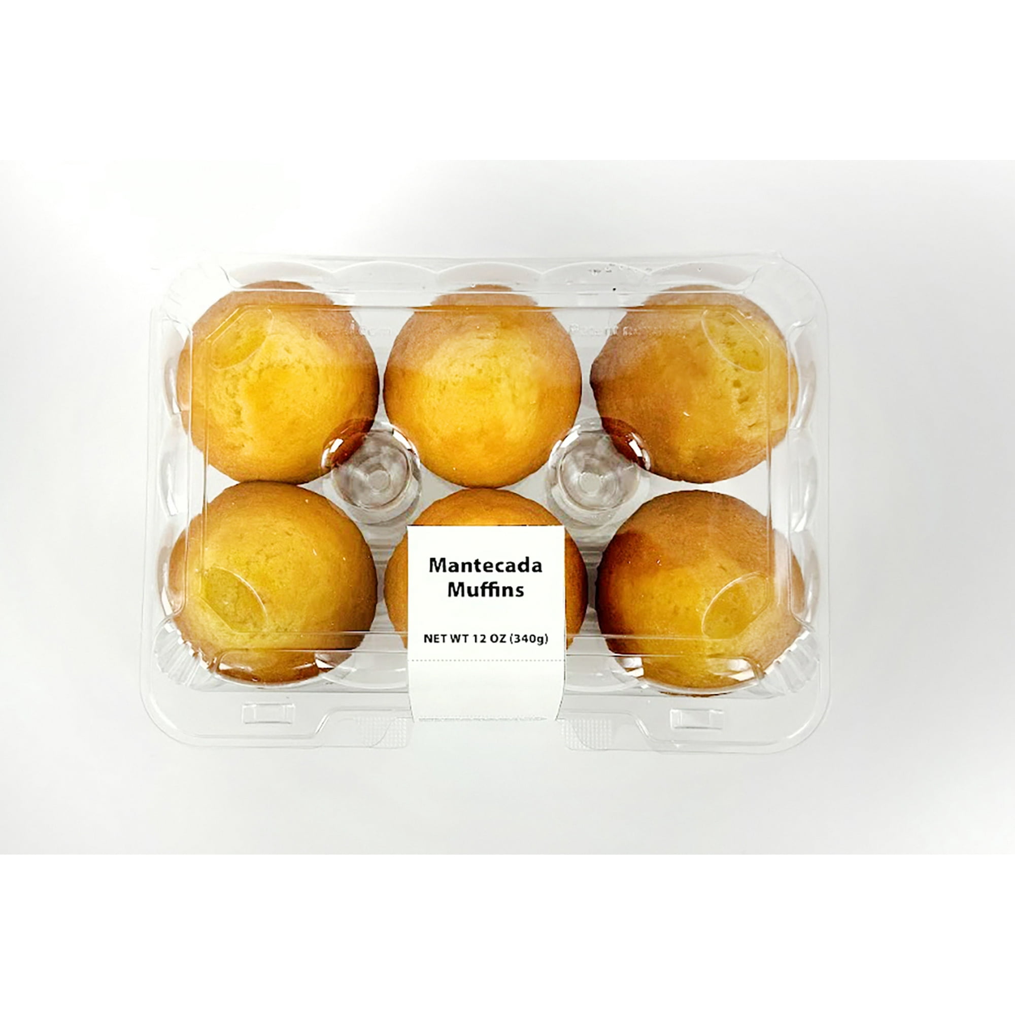 Azteca Bakery No Toppings Baked Mantecada Muffin, 12 oz, 6 Count