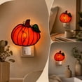 thumbnail image 4 of Acrylic Pumpkin Decor Halloween Night Light, Pumpkin Halloween Wall Decor Lamp in Wall, Vintage Halloween Lights for Bedroom Bathroom Wall, 4 of 7