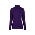 thumbnail image 3 of Suéteres De Punto Suéteres Mujer Crochet Básico Slim Fit Otoño Jerseys Traje Diario Ygjytge Púrpura T M para Mujer, 3 of 9