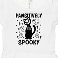 thumbnail image 4 of Inktastic Pawsitively Spooky Skeleton Cat with Ghosts and Crosses Girls Baby Dress, 4 of 5
