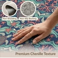 thumbnail image 6 of ODIKA 8'x10' Washable Area Rug Underwater Tropical Coral Reef Animal Scene Sea Turtle Ocean Playful Expressive for Living Room, Under Sectional, Family , Durable, Non-Slip, 6 of 7