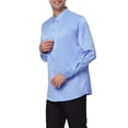 thumbnail image 4 of Lars Amadeus Men's Prom Satin Long Sleeves Button Down Slim Fit Formal Shirts, 4 of 6