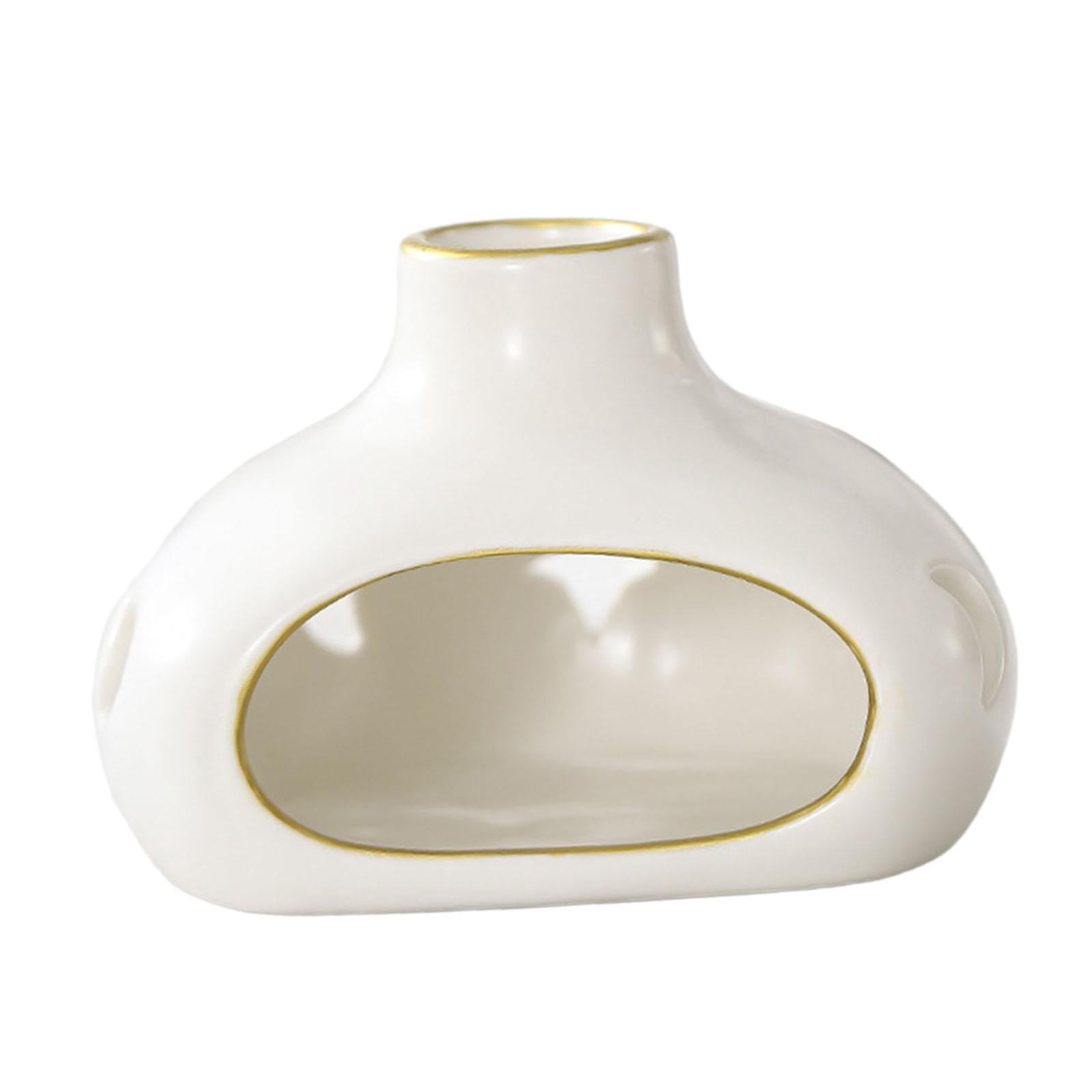 WLPZXP Palo Santo Holder Ceramic Incense Burner Holder Practical Table Centerpiece Cone White