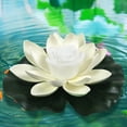 thumbnail image 4 of Luz De Piscina Flotante Divertida lámpara de piscina de loto, funciona con pilas, LED, colorida linterna de loto (blanco), 4 of 6