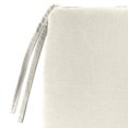 thumbnail image 4 of Jordan Manufacturing 16" x 16" Sand Solid Square Outdoor Chair Pad Seat Cushion with Ties, 4 of 9