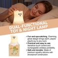 thumbnail image 3 of Halloween Ghost Night Light Warm Glow LED Tabletop Decoration for Home Decor, Cute Ghost Statue for Bedroom Living Room Shelf, Festive Holiday Party Gift, 3 of 5