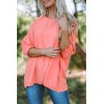thumbnail image 1 of ABPHQTO Top rosa de mujer con muñequera fruncida, 1 of 5