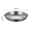 thumbnail image 2 of Silver 304 Stainless Steel Camping Dining Plate Camping Portable Cookware, 2 of 9