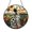 Acrylic 3.5 Inch, variant on Spotted Pet Dog Stained Glass Style Suncatcher Window Hanging Decor, Decorative Window Ornament Glass Art Panel for Animal Lover Home Decor