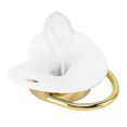 thumbnail image 5 of NFTIGB Silicone Baby Pacifier BPA Free Rhinestone Design Infant Soother for 6 to 18 Months Old Newborns, Wide-Neck Anti-Colic Vent Breast-Like Soft M Size, White (2.75 inches / 7 cm), 5 of 9