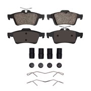 KarParts360 For Chevy Vectra 2003 04 05 06 07 2008 Brake Pads and Hardware Set | 51.8 Millimeters / 2.04 Inches Inner and Outer Pad Height | 123.2 Millimeters / 4.85 Inches Inner Pad Width