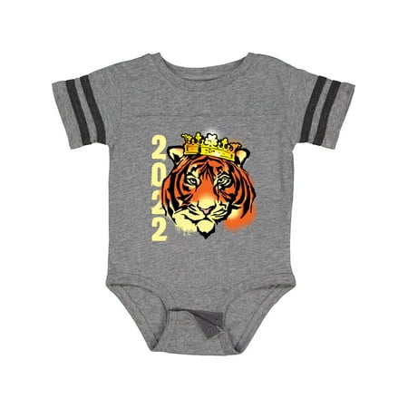 

Inktastic New Year 2022 Graffitti Tiger in Crown Gift Baby Boy or Baby Girl Bodysuit