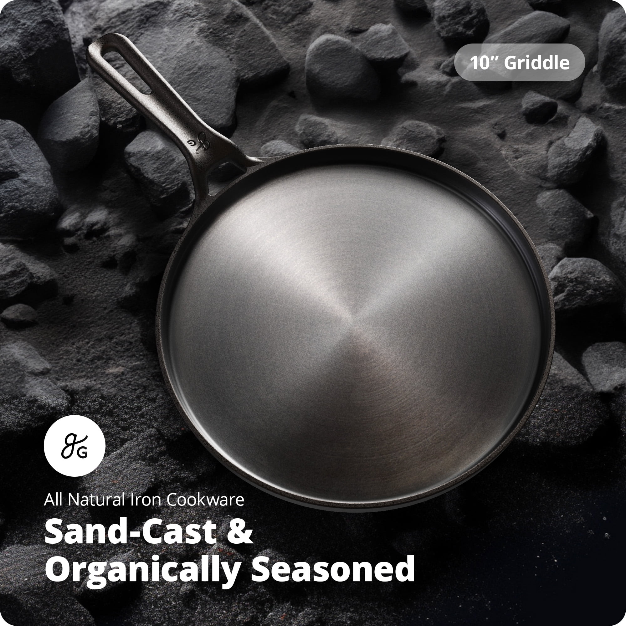 Greater Goods Cast Iron Griddle - Thumbnail 2