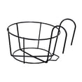 thumbnail image 3 of Soporte para maceta Zulema Soporte para jardineras de barandilla Negro 15cm, 3 of 8