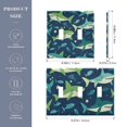 thumbnail image 2 of Yayeee Toggle Light Switch Wall Plate 2-Gang 4.56"x4.48" Decorative Outlet Cover, Sharks Pattern, 2 of 7