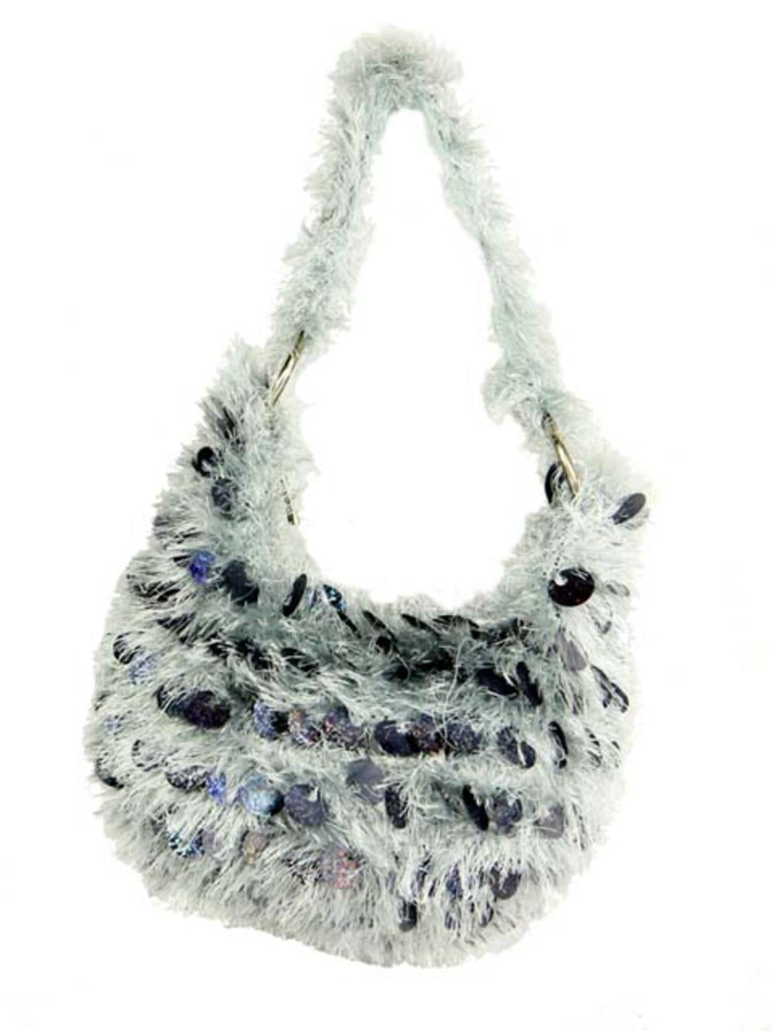 sequin hobo bag