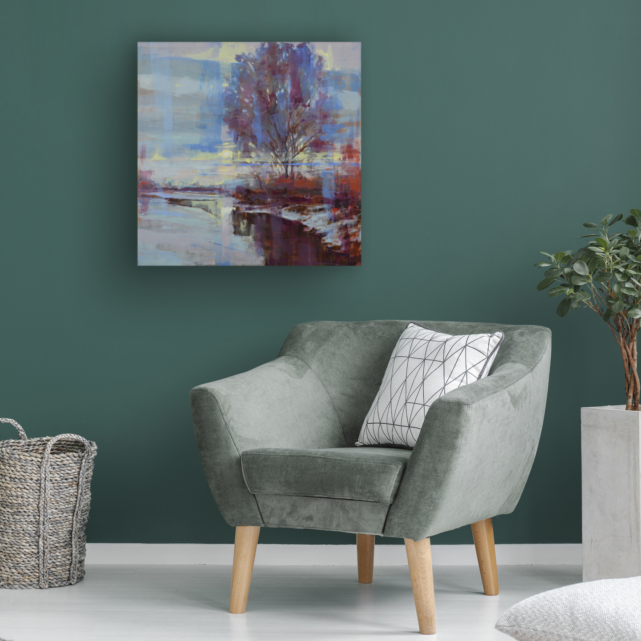 Trademark Fine Art James Ayers  A Winter's Glow Canvas Wall Art