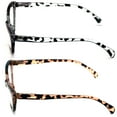 thumbnail image 3 of 2 Pairs Women Cateye Glasses Reading Readers Anti Blue Light UV Eye Protection Leopard +2.00, 3 of 4